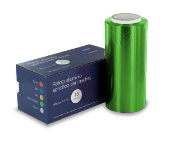 Rotolo alluminio carta stagnola colorata 15 micron 12 cm altezza professionale