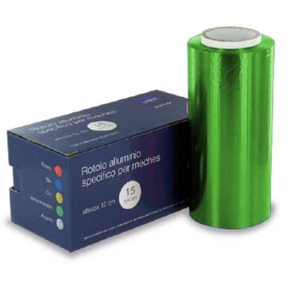 Rotolo alluminio carta stagnola colorata 15 micron 12 cm altezza professionale